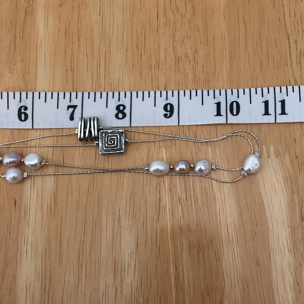 {{SOLD}} EUC 925 Passage to Israel Pearl Necklace - Picture 11 of 12